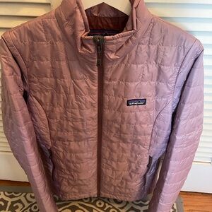 Patagonia Women's Quilted Jacket in Mauve Pink, so pretty!